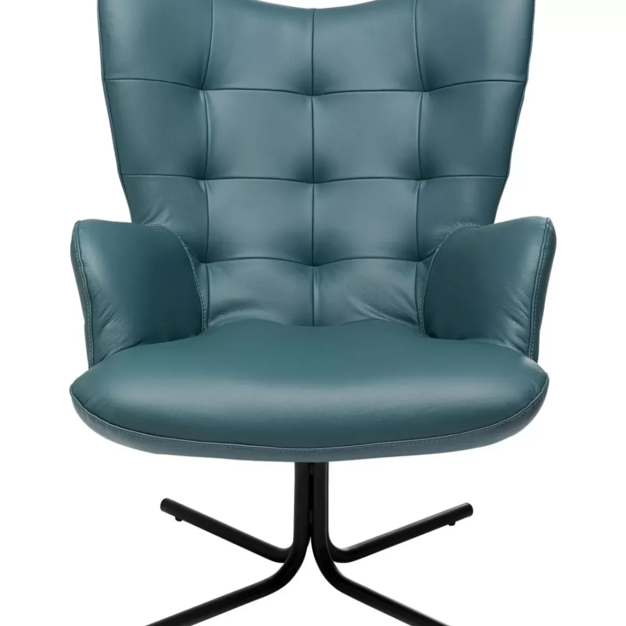 Drehsessel Oscar Leder Blau