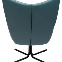 Drehsessel Oscar Leder Blau