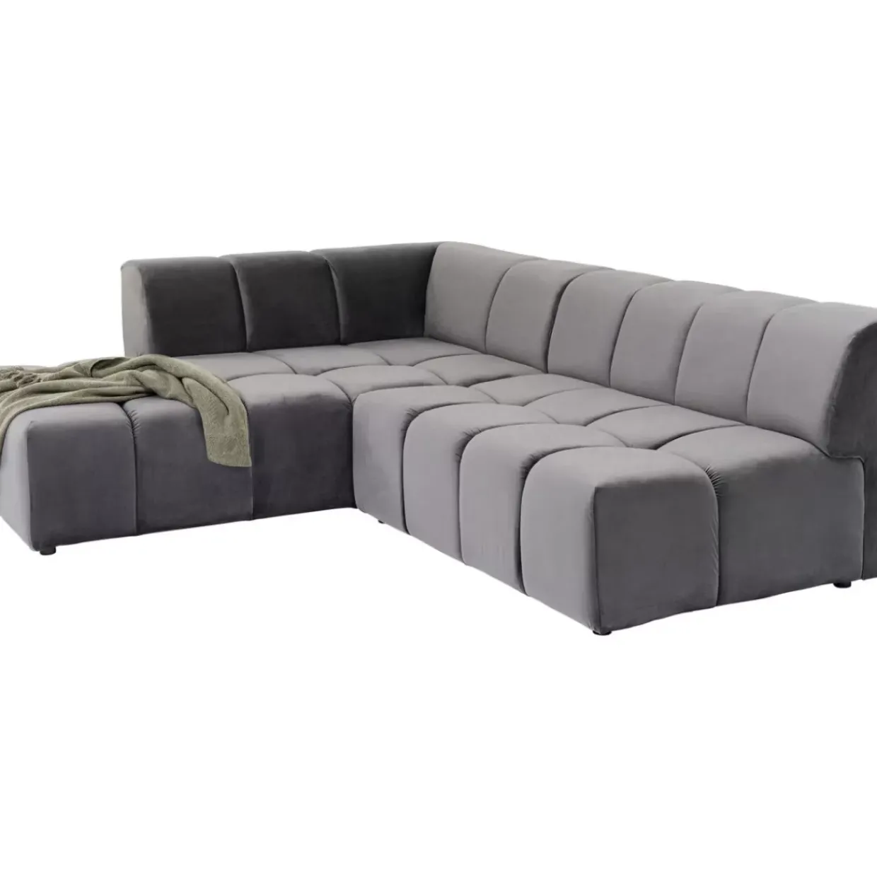 Ecksofa Belami Grau Links