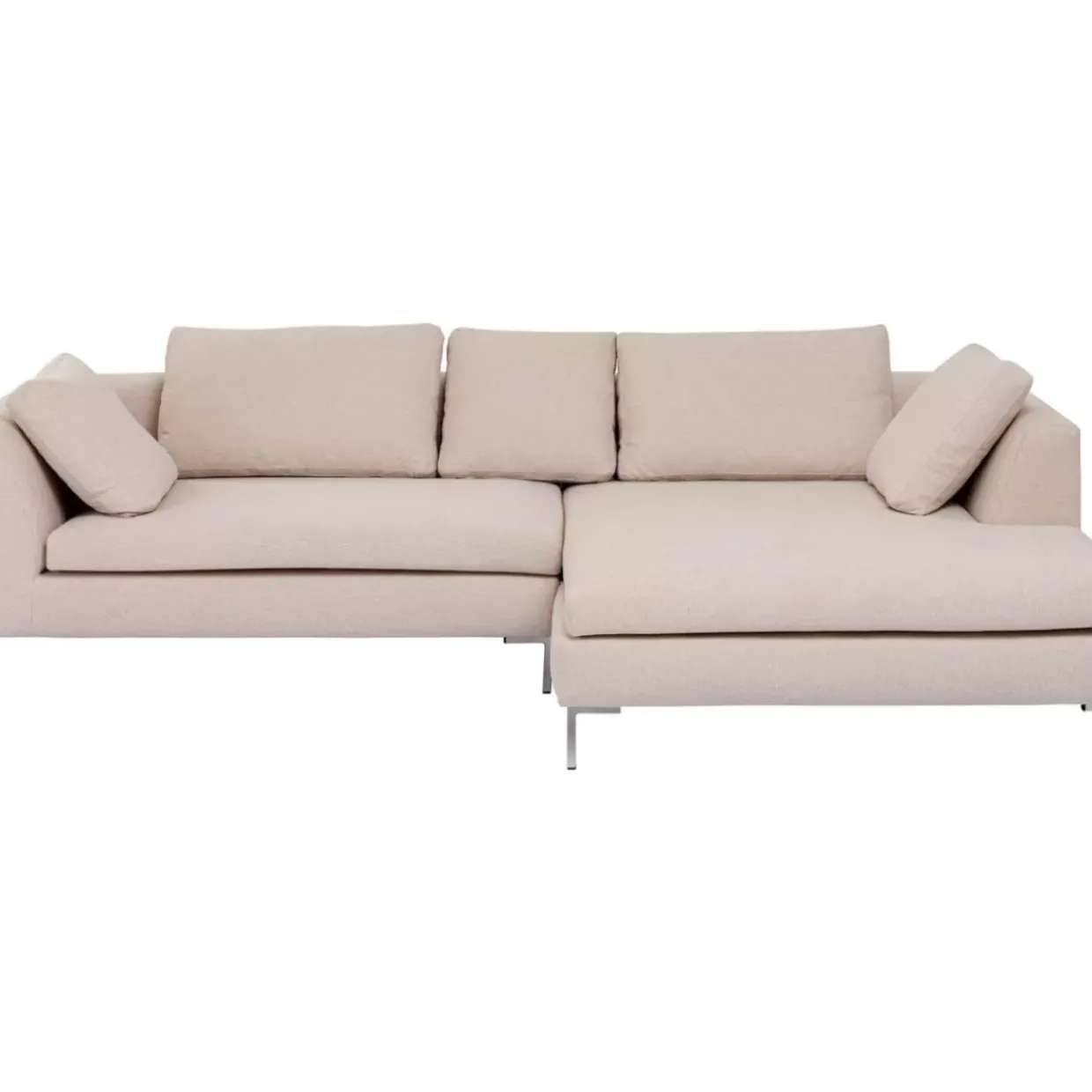 Ecksofa Gianni Creme Rechts