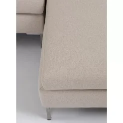 Ecksofa Gianni Creme Rechts