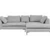 Ecksofa Gianni Dolce Hellgrau Rechts
