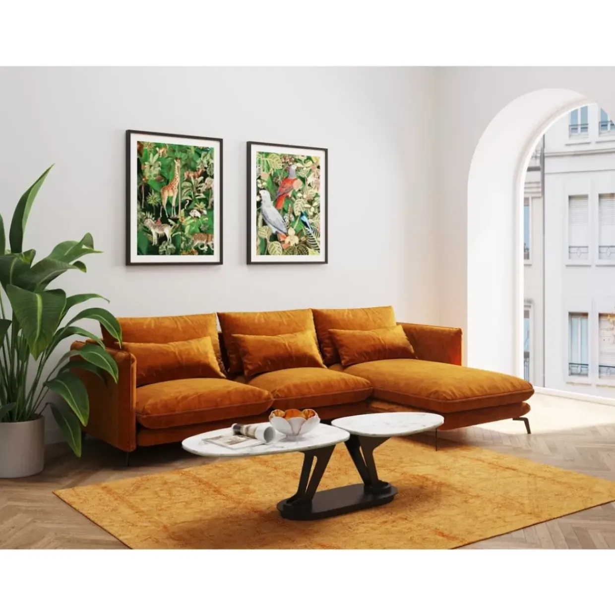 Gerahmtes Bild Animals In Jungle 80X100Cm