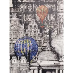 Gerahmtes Bild Balloons 110X174Cm