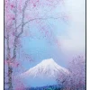 Gerahmtes Bild Fuji 100X120Cm