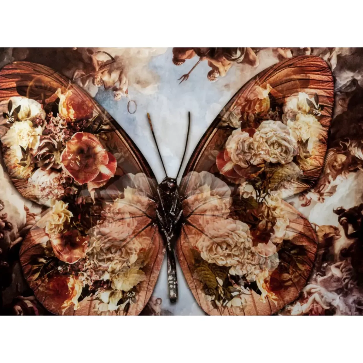 Glasbild Butterfly 150X100Cm
