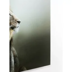 Glasbild Lion King 100X100Cm