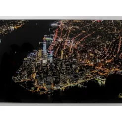 Glasbild Midnight City 180X120Cm