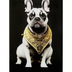 Glasbild Noble Dog 40X60Cm