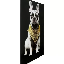Glasbild Noble Dog 40X60Cm