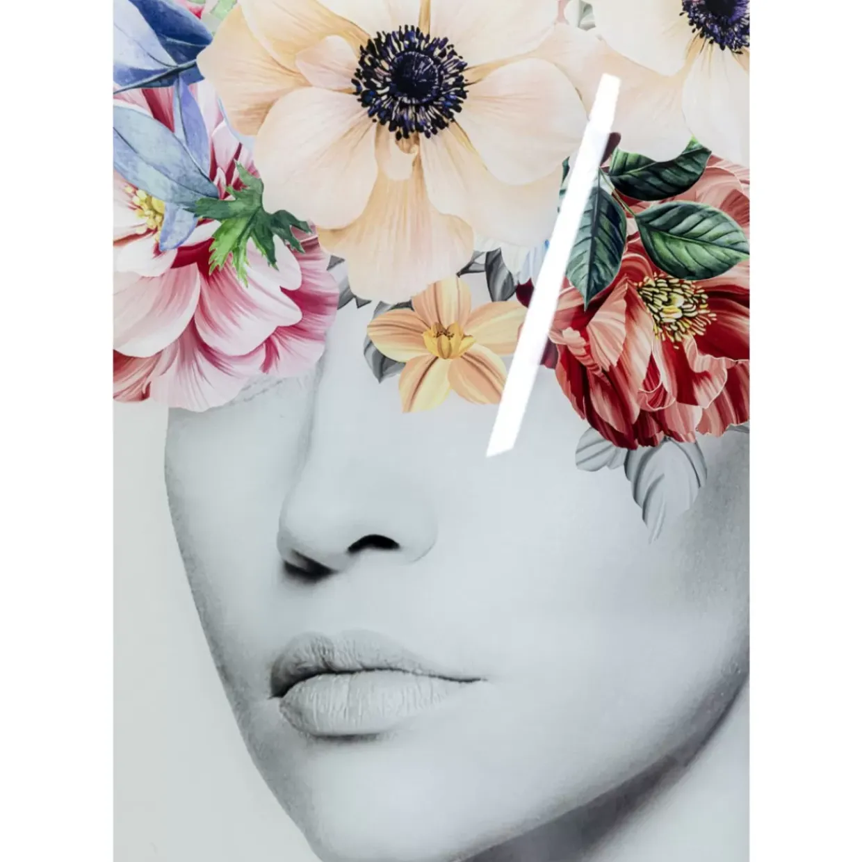 Glasbild Spring Hair 80X120Cm