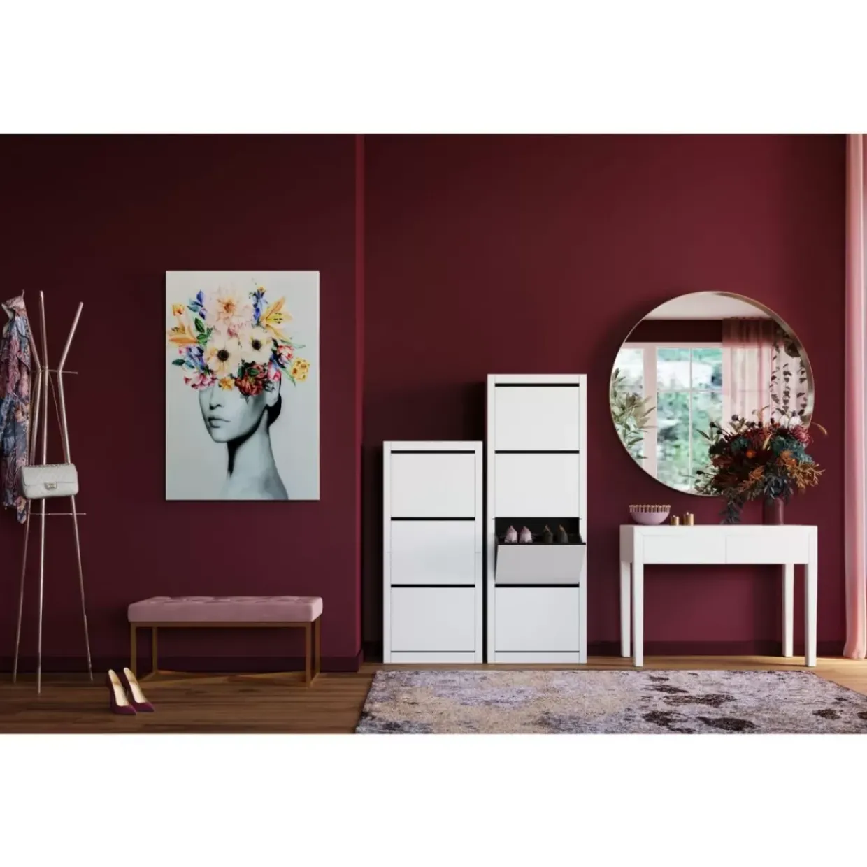 Glasbild Spring Hair 80X120Cm