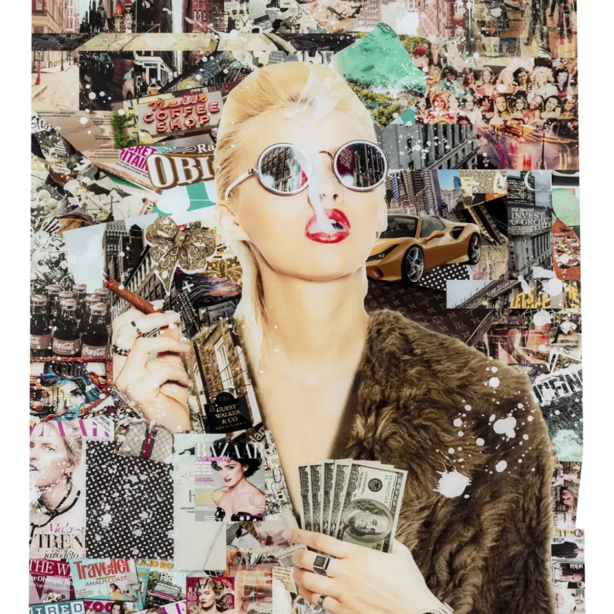 Glasbild Trendy Shopper 120X150Cm