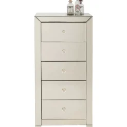 Hochkommode Luxury Champagne 5 Schube