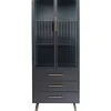 Hochschrank La Gomera 2 Turen 3 Schube