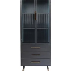 Hochschrank La Gomera 2 Turen 3 Schube