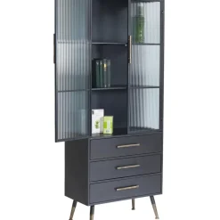 Hochschrank La Gomera 2 Turen 3 Schube