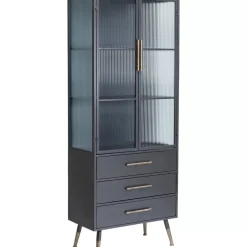 Hochschrank La Gomera 2 Turen 3 Schube