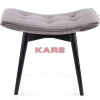 Hocker Black Vicky Velvet Grau 46X59Cm