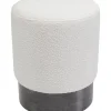 Hocker Cherry Boucle Creme Smoke O35Cm