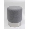 Hocker Cherry Lina Grau Silver O35Cm