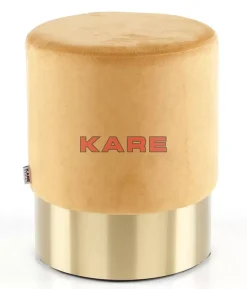 Hocker Cherry Orange Brass O35Cm