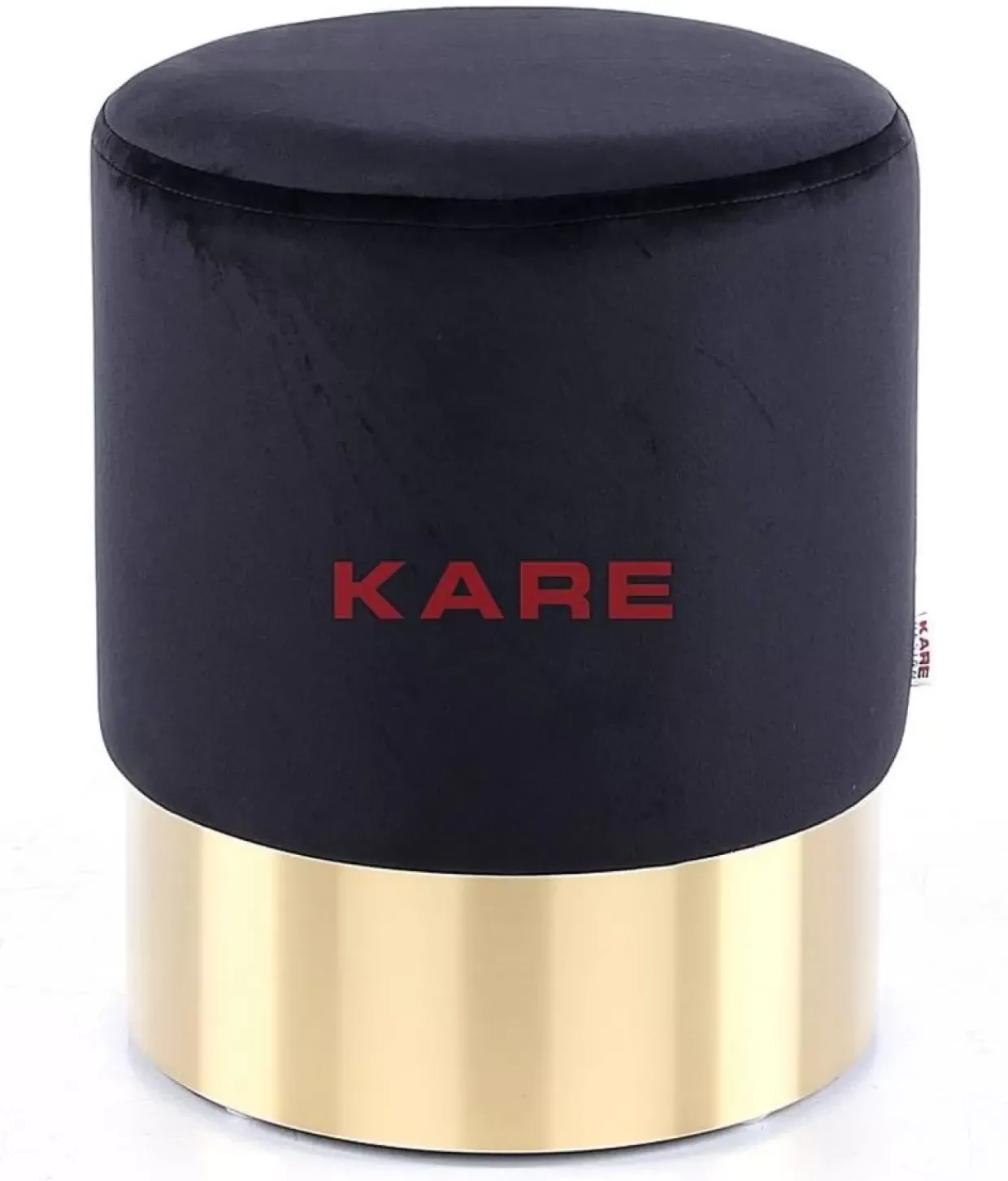 Hocker Cherry Schwarz Brass O35Cm