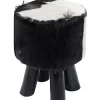 Hocker Flint Stone Schwarz O35Cm