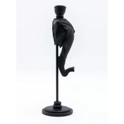Kerzenständer Elephant Head Schwarz 36Cm