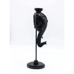 Kerzenständer Elephant Head Schwarz 49Cm