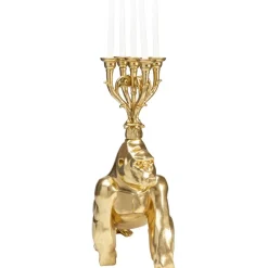 Kerzenständer Gorilla Gold