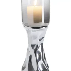 Kerzenständer Jade Silber 33Cm