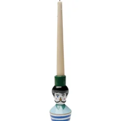 Kerzenständer Monsieur Mustache 16Cm