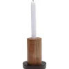 Kerzenständer Wood Zylinder 15Cm
