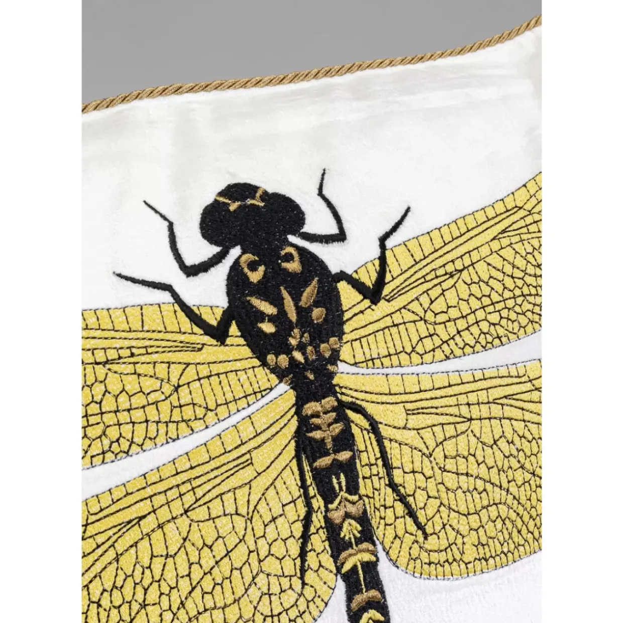 Kissen Glitter Dragonfly Weis 40X40Cm