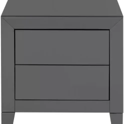Kommode Klein Luxury Push 2 Schube Grau