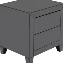 Kommode Klein Luxury Push 2 Schube Grau