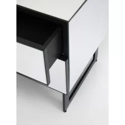 Kommode Klein Soran Schwarz 49X50Cm