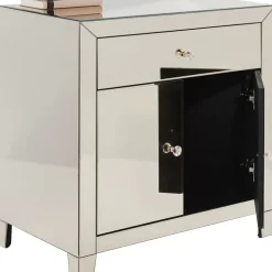 Kommode Luxury Champagne 2-Turig 1 Schub