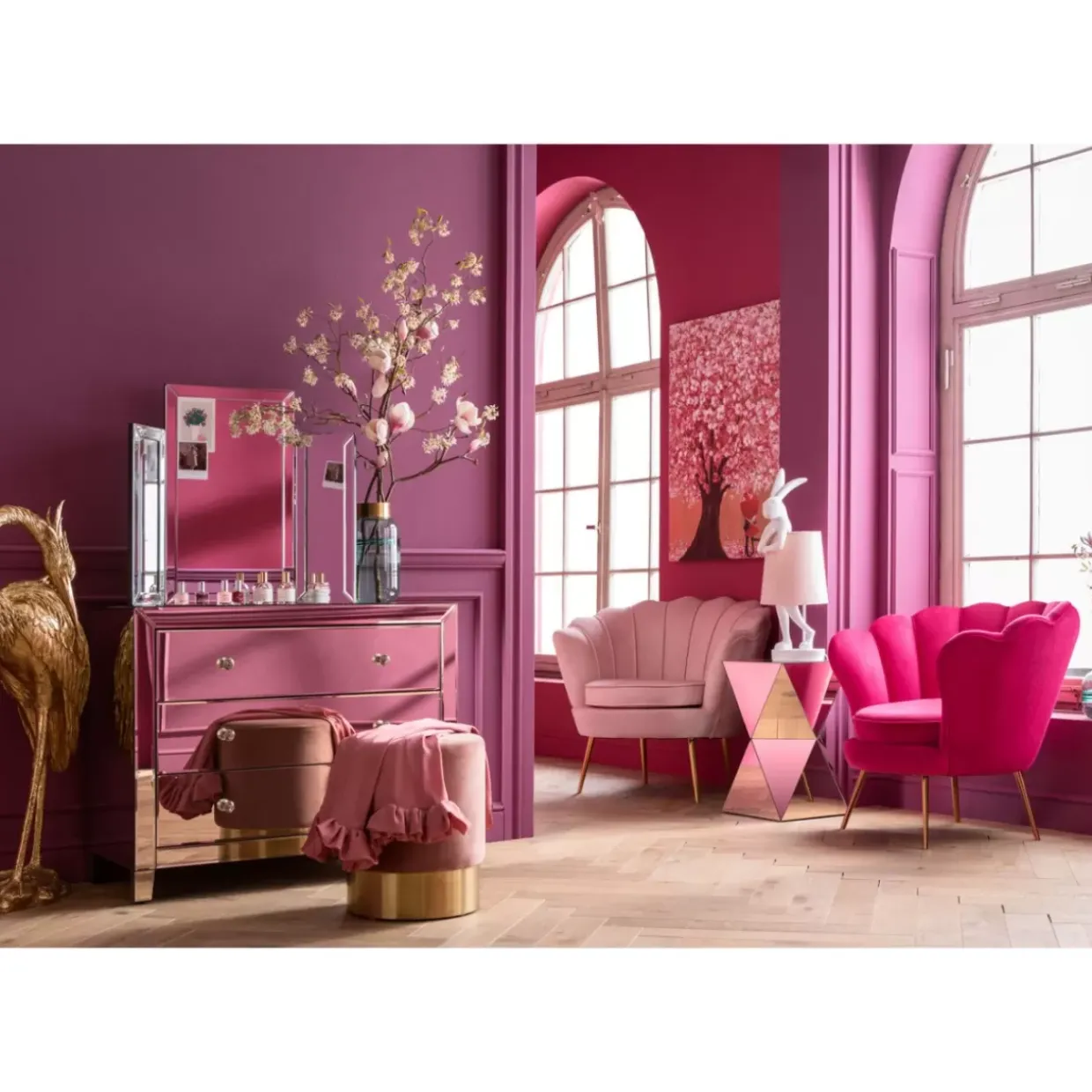 Kommode Luxury Champagne 3 Schube