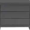 Kommode Luxury Push 3 Schube Grau