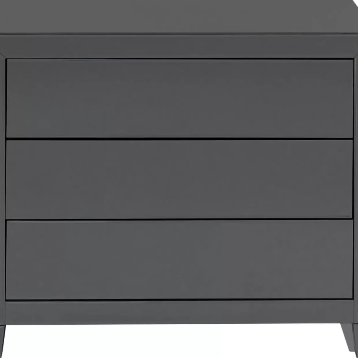 Kommode Luxury Push 3 Schube Grau