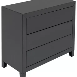 Kommode Luxury Push 3 Schube Grau