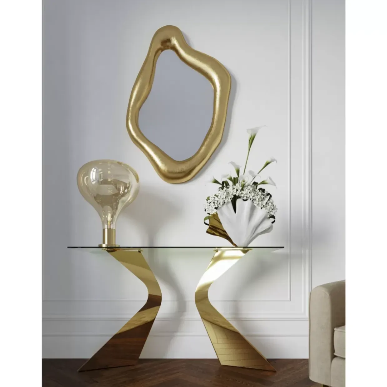 Konsole Gloria Gold