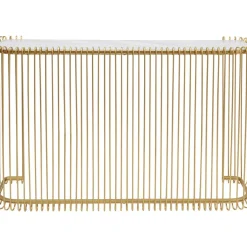 Konsole Wire Glas Marble Gold 142X89Cm