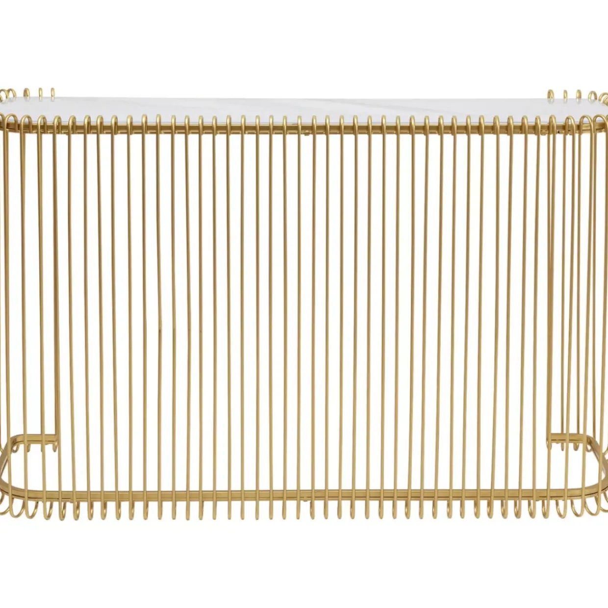 Konsole Wire Glas Marble Gold 142X89Cm