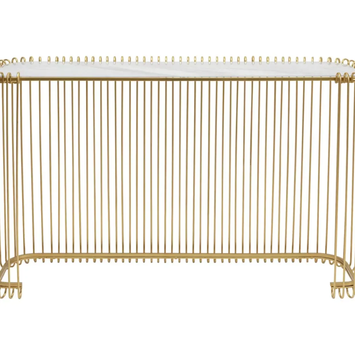 Konsole Wire Glas Marble Gold 142X89Cm