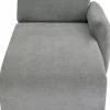 Lucca Ottomane Elements Grau Rechts 90Cm