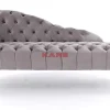 Recamiere Desire Velvet Silbergrau