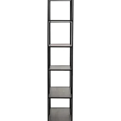 Regal Loftie Schwarz 77X185Cm